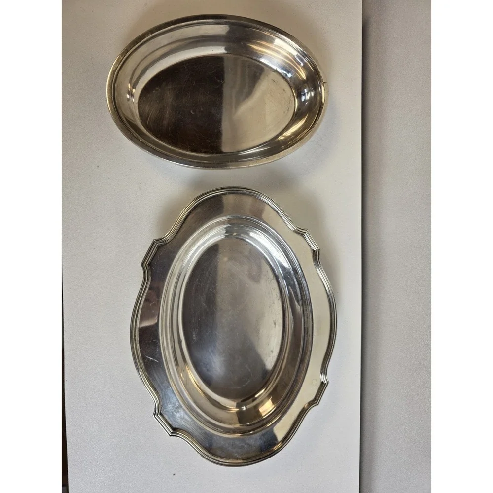 Vintage Sheffield Silverplated Tray Two Piece 544 11b‎